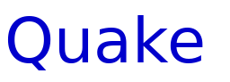 Quake & Shake Condensed police de caractère